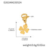 Stainless Steel Geometric Electroplated Women's Fashion Jewelry Bracelet Anklet Combination