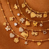 Stainless Steel Geometric Electroplated Women's Fashion Jewelry Bracelet Anklet Combination