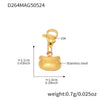 Stainless Steel Geometric Electroplated Women's Fashion Jewelry Bracelet Anklet Combination