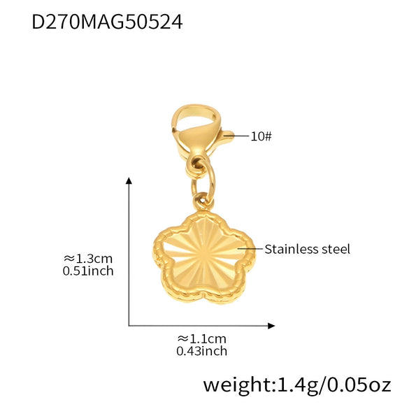 Stainless Steel Geometric Electroplated Women's Fashion Jewelry Bracelet Anklet Combination