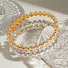 Stainless Steel Geometric Electroplating Bracelet