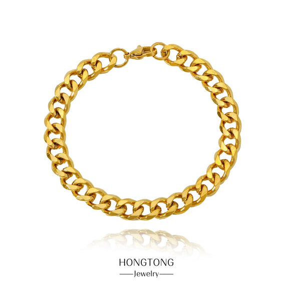 Stainless Steel Geometric Electroplating Unisex Bracelet