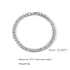 Stainless Steel Geometric Electroplating Unisex Bracelet