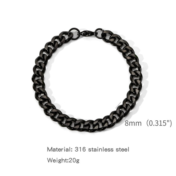 Stainless Steel Geometric Electroplating Unisex Bracelet