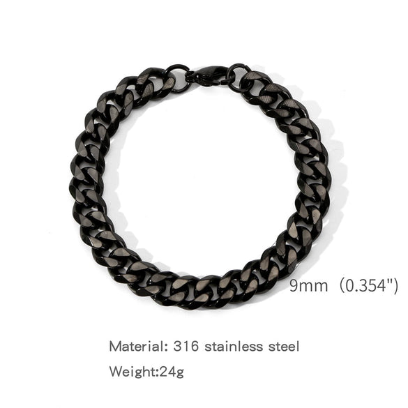 Stainless Steel Geometric Electroplating Unisex Bracelet