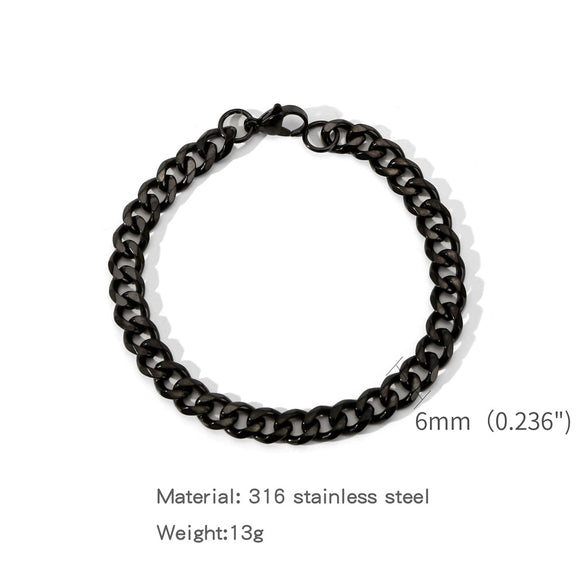 Stainless Steel Geometric Electroplating Unisex Bracelet