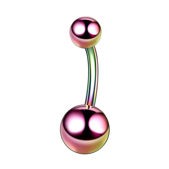 Stainless Steel Geometric Electroplating Unisex Navel Ring Body Piercing Jewelry