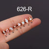 Stainless Steel Geometric Electroplating Women's Ear Nail Puncture Earrings