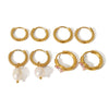 Stainless Steel Geometric Electroplating Women's Earrings