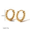 Stainless Steel Geometric Electroplating Women's Earrings