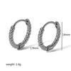 Stainless Steel Geometric Electroplating Women's Earrings