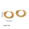 Stainless Steel Geometric Electroplating Women's Earrings