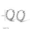 Stainless Steel Geometric Electroplating Women's Earrings