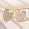 Stainless Steel Geometric Elegant Electroplated Love Earrings For Women