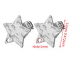 Stainless Steel Geometric Embossed Earring Piece Jewelry Accessories For Earrings Making With Electroplating And 18K Gold Plating