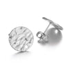Stainless Steel Geometric Embossed Electroplated Earrings For Diy Making