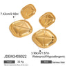 Stainless Steel Geometric Exaggerated Electroplated Women's Earrings