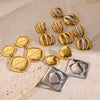 Stainless Steel Geometric Exaggerated Electroplated Women's Earrings