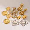 Stainless Steel Geometric Exaggerated Electroplated Women's Earrings