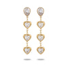 Stainless Steel Geometric Fashion Earrings For Women With Electroplating Design