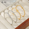 Stainless Steel Geometric Fashion Earrings With Electroplating Treatment