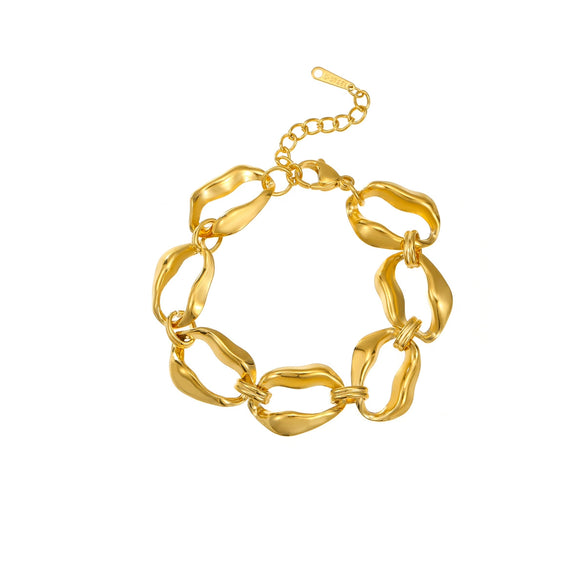 Stainless Steel Geometric Fashion Electroplated Bracelet