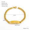Stainless Steel Geometric Fashion Electroplated Women's Cuban Chain Bracelet