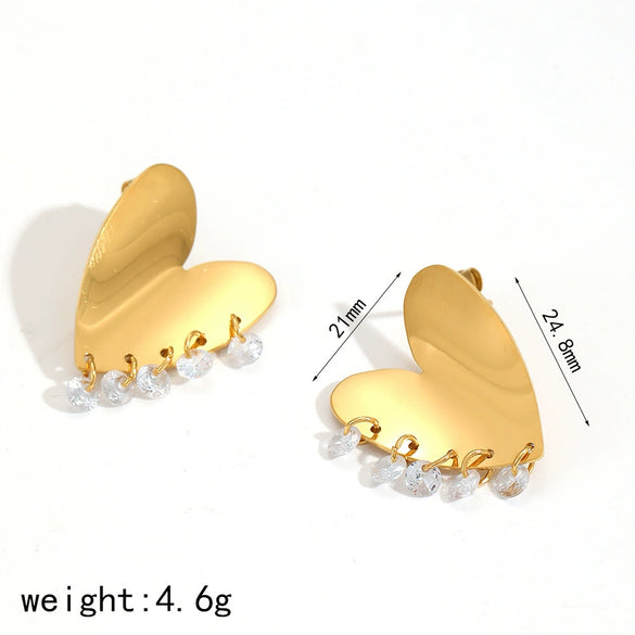 Stainless Steel Geometric Fashion Electroplated Women's Earrings