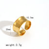Stainless Steel Geometric Fashion Jewelry Set For Women Ring Bracelet And Earrings With Electroplating
