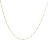 Stainless Steel Geometric Fine Bead Chain Necklace For Women Electroplated Minimalist Fashion Stacked Collar Jewelry