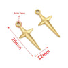 Stainless Steel Geometric Fish Pattern Jewelry Supplies For Diy Bracelet Necklace Pendant Earrings With Electroplating