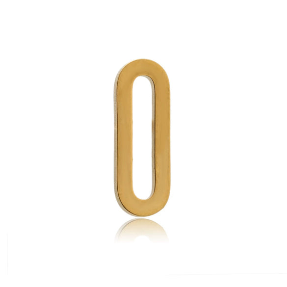 Stainless Steel Geometric Flattened Oval Rectangular Pendants Diy Bracelet Necklace Accessories Electroplated