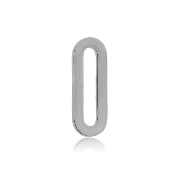 Stainless Steel Geometric Flattened Oval Rectangular Pendants Diy Bracelet Necklace Accessories Electroplated
