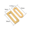 Stainless Steel Geometric Flattened Oval Rectangular Pendants Diy Bracelet Necklace Accessories Electroplated