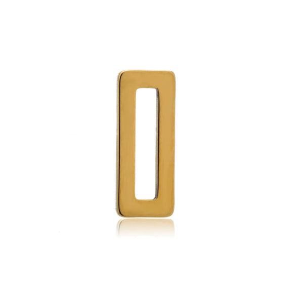 Stainless Steel Geometric Flattened Oval Rectangular Pendants Diy Bracelet Necklace Accessories Electroplated