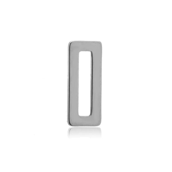 Stainless Steel Geometric Flattened Oval Rectangular Pendants Diy Bracelet Necklace Accessories Electroplated