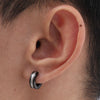 Stainless Steel Geometric Flower Earrings Electroplated Unisex Jewelry