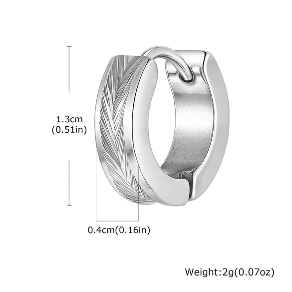 Stainless Steel Geometric Flower Earrings Electroplated Unisex Jewelry