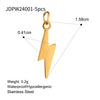 Stainless Steel Geometric Fourleaf Clover Star Jewelry Accessories Pendant Necklace With Electroplating