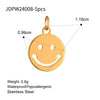 Stainless Steel Geometric Fourleaf Clover Star Jewelry Accessories Pendant Necklace With Electroplating