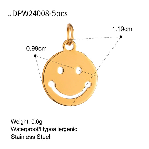 Stainless Steel Geometric Fourleaf Clover Star Jewelry Accessories Pendant Necklace With Electroplating