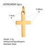 Stainless Steel Geometric Fourleaf Clover Star Jewelry Accessories Pendant Necklace With Electroplating