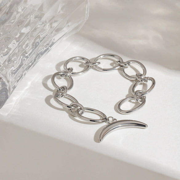 Stainless Steel Geometric Fruit Pattern Electroplated Minimalist Bracelet For Men And Women