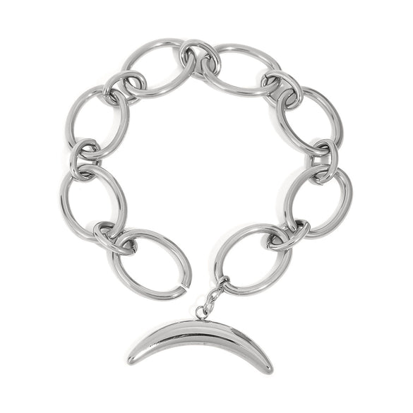 Stainless Steel Geometric Fruit Pattern Electroplated Minimalist Bracelet For Men And Women