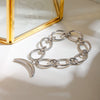Stainless Steel Geometric Fruit Pattern Electroplated Minimalist Bracelet For Men And Women