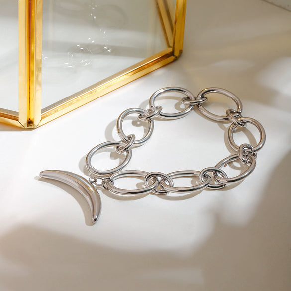 Stainless Steel Geometric Fruit Pattern Electroplated Minimalist Bracelet For Men And Women