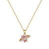 Stainless Steel Geometric Full Diamond Necklace For Women And Men