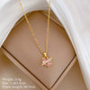 Stainless Steel Geometric Full Diamond Necklace For Women And Men