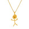 Stainless Steel Geometric Funny Doodle Unisex Necklace