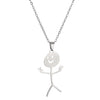 Stainless Steel Geometric Funny Doodle Unisex Necklace